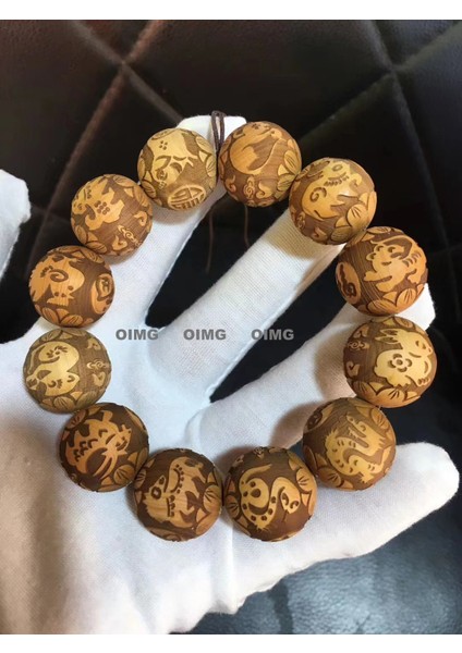 Yeni Iyi Şans Elma Boncukları Nimetler Eski Sandal Ağacı Eski Malzeme Tesbih El Eski Sandal Ağacı Dize Bilezik Bileklik (Yurt Dışından)