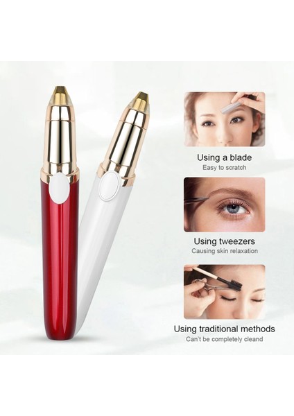 Elektrikli Kaş Düzeltici USB Şarj Edilebilir Göz Kaş Epilatör Mini Ruj Şekillendirici Tıraş Makinesi Jilet Kadın Yüz Saç Çıkarıcı (Yurt Dışından) fiyatları