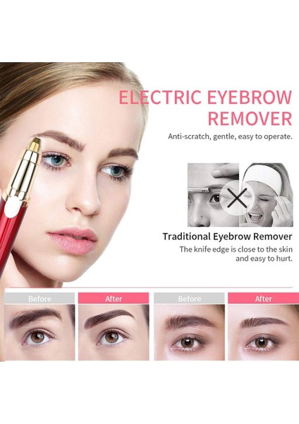 Elektrikli Kaş Düzeltici USB Şarj Edilebilir Göz Kaş Epilatör Mini Ruj Şekillendirici Tıraş Makinesi Jilet Kadın Yüz Saç Çıkarıcı (Yurt Dışından) modelleri