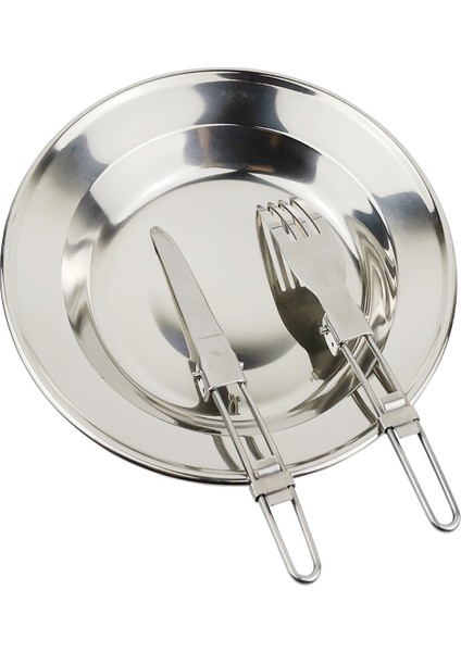 Taşınabilir Kamp Piknik Seti - Paslanmaz Çelik Yemek Takımı, Dayanıklı ve Paslanmaz, Açık Hava Etkinlikleri Için (Yurt Dışından) fırsatları