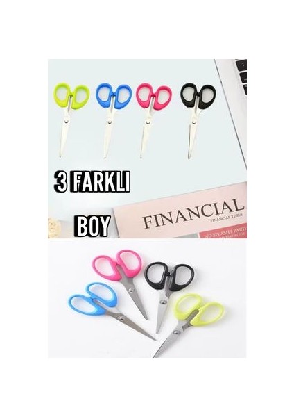 Yeşil Renk Çok Amaçlı Ofis Kırtasiye Makas Seti 10 -16 -20 cm Mini Kağıt El Işi Makas Seti 3 Adet fiyatları