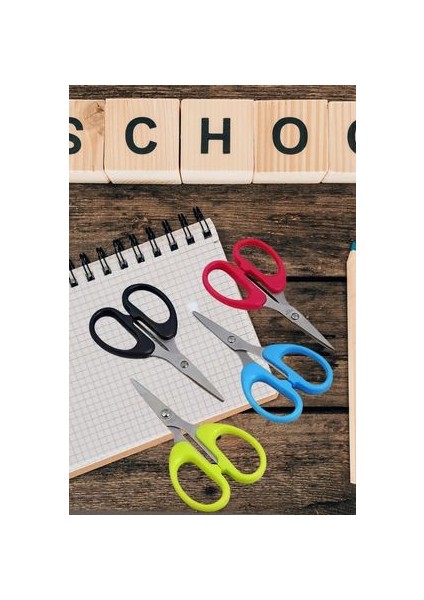 Yeşil Renk Çok Amaçlı Ofis Kırtasiye Makas Seti 10 -16 -20 cm Mini Kağıt El Işi Makas Seti 3 Adet modelleri