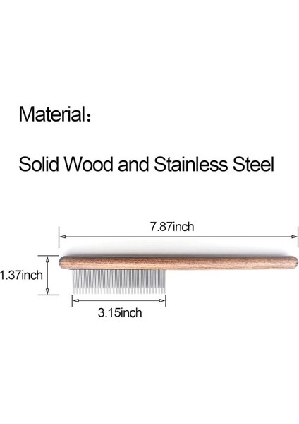 Fsfeng Kedi Tarağı, Köpek Tarağı, Kediler, Köpekler ve Tavşanlar Için Masif Ahşap Pet Tarak Bakım Ar (Yurt Dışından) modelleri