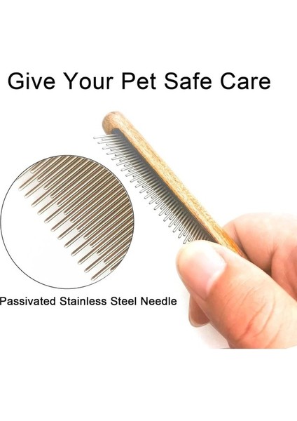 Fsfeng Kedi Tarağı, Köpek Tarağı, Kediler, Köpekler ve Tavşanlar Için Masif Ahşap Pet Tarak Bakım Ar (Yurt Dışından) indirimleri