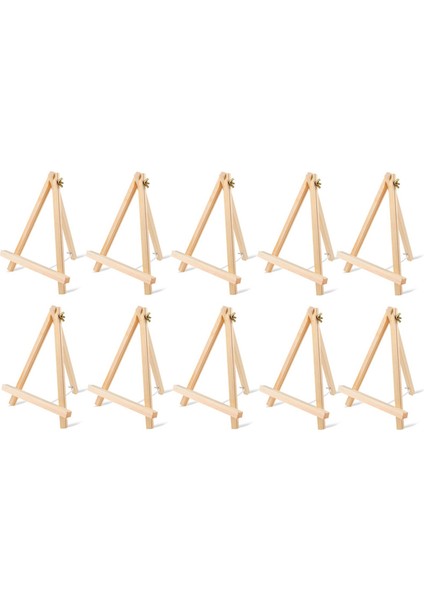 10 Adet Ahşap Şövale, 9 Inç Masaüstü Şövale, Üçayak, Boyama Için (Yurt Dışından)