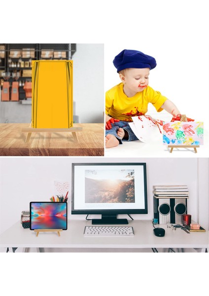 10 Adet Ahşap Şövale, 9 Inç Masaüstü Şövale, Üçayak, Boyama Için (Yurt Dışından) indirimleri