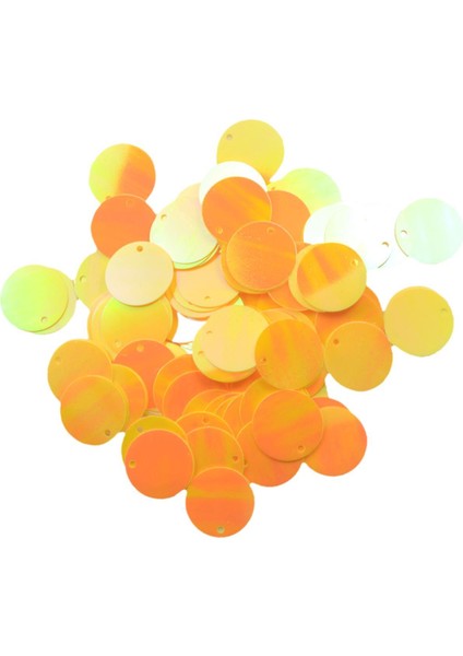 130 Yuvarlak Şek Düz Paillettes Süslemesi Diy Sarı (Yurt Dışından)