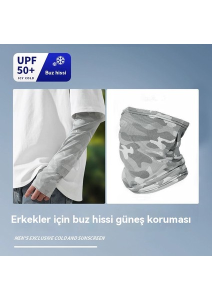Buz Kollu Eldivenler Yaz Erkekler Açık Bisiklet Gevşek Güneş Koruyucu Buz Ipek Kollu Nefes Gölge Eldivenleri (Yurt Dışından) indirimleri