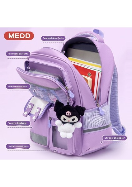 Kuromi Için Sevimli Oxford Kumaş Öğrenci Çantası, Ayarlanabilir Omuz Askılı Hafif Sırt Çantası (Yurt Dışından) fiyatları