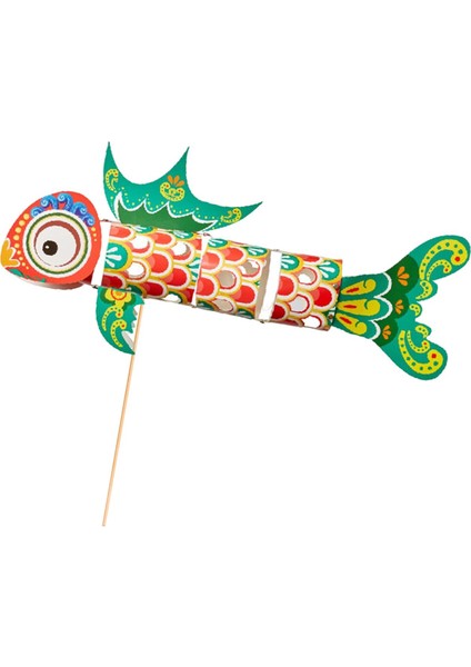 El Tipi Koi Yap Yıl Için Işıklı Parlayan Yeşil (Yurt Dışından)