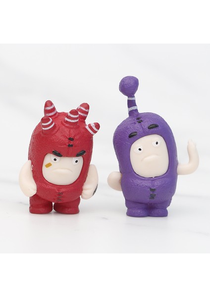 7 Çeşit Qibao Sevimli Asker Modeli Bebek, Mini Versiyon, Huysuz Kafa, Tatlı Kalp Kafa, Araba Süsleri (Yurt Dışından)