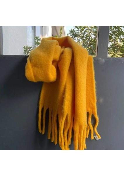 Zavallı Yavaş Mohair Wool Kadınlar Scarf New Klein Blue Scarf Women Shawl Turbans For Warm Bib Bufandas Multicoloesr De Mujer (Yurt Dışından)