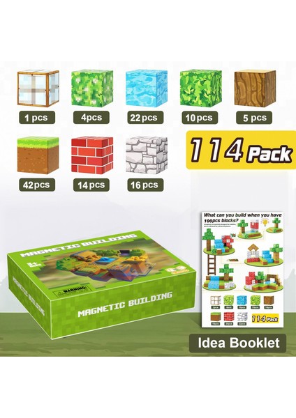 Benim Dünyam Manyetik Küp Blok Seti Model Manyetik Küp Erkek Oyuncakları Oyun Çevresel Sahne (Yurt Dışından)