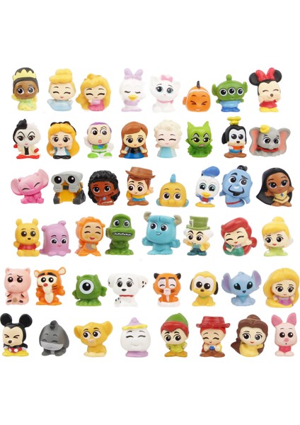 48 Sevimli Mini Prenses Canavar Stitch Sevimli Kapsül Oyuncaklar (Yurt Dışından)