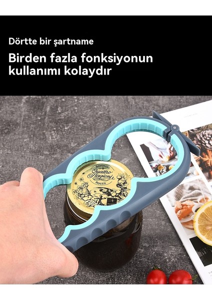 Dört Bir Arada Pvc Yumuşak Tutkal Çok Fonksiyonlu Kutu ve Şişe Açma Aracı (Yurt Dışından)