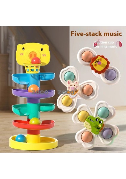Bebek Puzzle Erken Eğitim Oyuncakları Istifleme 0-3 Yaş Bebek Parça Topu (Yurt Dışından)