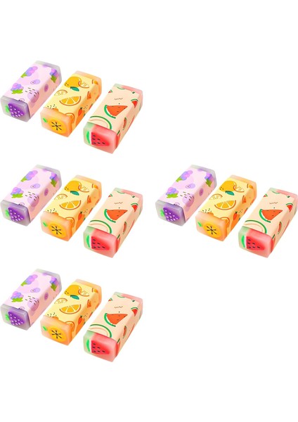 12X Silgileri Çocuk Çalışma Araçları Aksesuarları Kauçuk Silgileri (Yurt Dışından) fırsatları