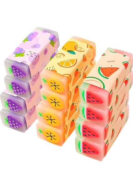 12X Silgileri Çocuk Çalışma Araçları Aksesuarları Kauçuk Silgileri (Yurt Dışından) indirimleri