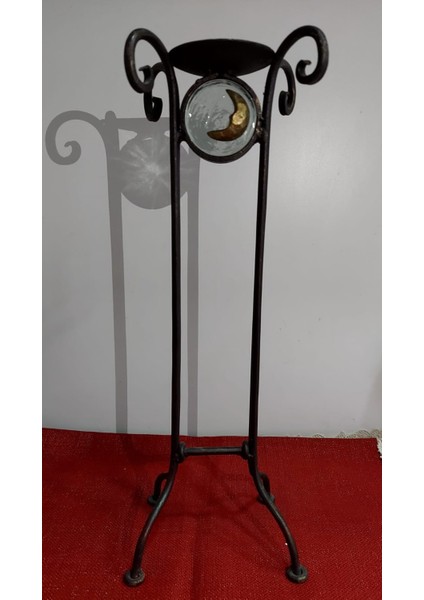Perforje Mumluk Vintage Hilal Ay Uzunluk 40CM Ev Bahçe 1 Adet