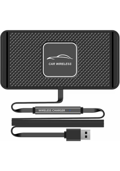 Araç Içi Kablosuız Şarj Q3O Hızlı Şarj Araç Içi ve Masa Üstü Uyumlu USB Çıkışlı Kablosu