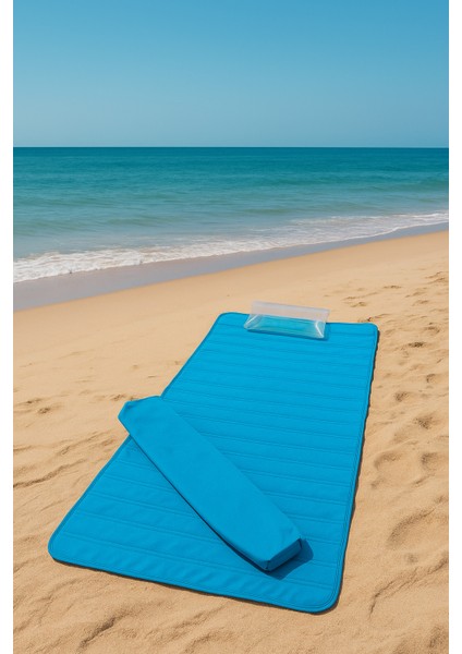 Plaj Hasırı | Katlanabilir, Yıkanabilir, Taşınabilir Nonwoven Mat (75×150 Cm)