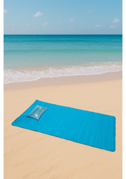 Plaj Hasırı | Katlanabilir, Yıkanabilir, Taşınabilir Nonwoven Mat (75×150 Cm)