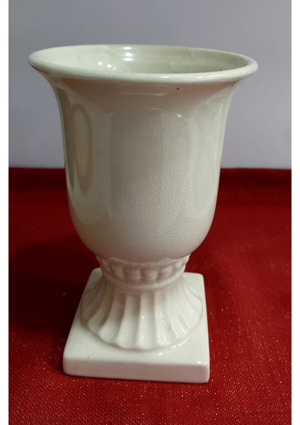 Çap 14CM Yükseklik 23CM Vintage Seramik Vazo Saksı 1 Adet
