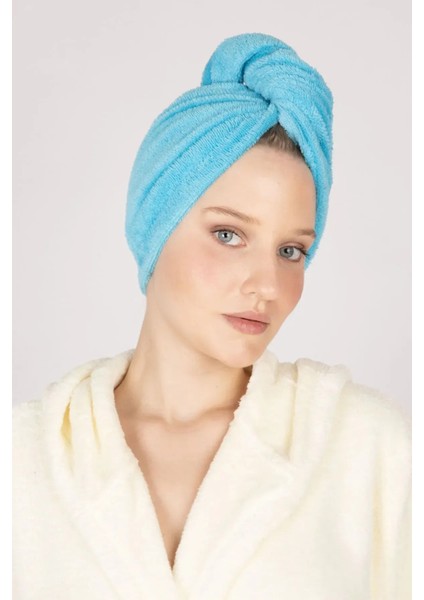 %100 Pamuk Saç Bonesi,saç Havlusu 2'li – Düğme Lastikli, Saç Kurulama Için Ideal fiyatları