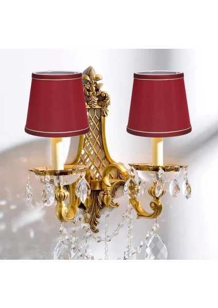 Kumaş Şapkalı Metal Aplik 21X26CM Yaratıcı Modern Bordo 1 Adet fiyatları