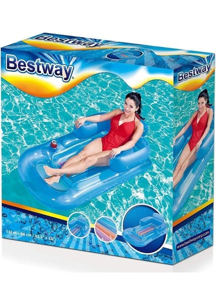 Deniz Yatağı Sultan Lüks Yatak 161X84 cm Mavi Bestway - 43028 (Lisinya)
