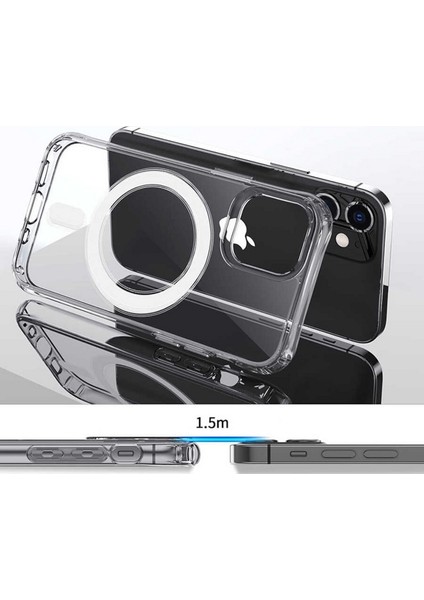 iPhone 11 Için Kılıf Kamera Korumalı Magsafe Wireless Şarj Özellikli Şeffaf Kılıf fiyatları