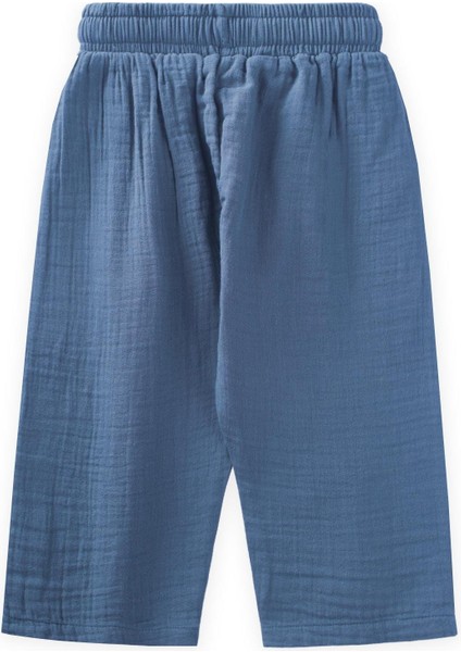 Müslin Pantolon 1-7 Yaş Indigo Mavi