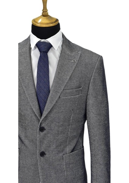 Erkek Tek Spor Ceket Çift Yırtmaçlı BGL-ST04512