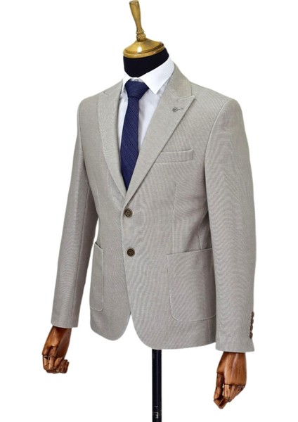 Erkek Tek Spor Ceket Çift Yırtmaçlı BGL-ST04512