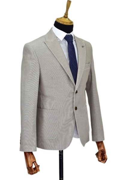 Erkek Tek Spor Ceket Çift Yırtmaçlı BGL-ST04512