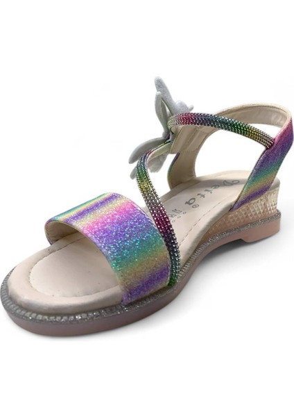 606 Kız Çocuk Taşlı Sandalet modelleri