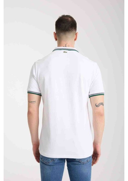 Fermuar Yaka Beyaz Regular Fit