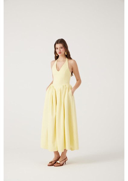 Ophelia Elbise Sarı modelleri