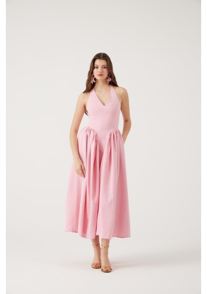 Ophelia Elbise Pembe