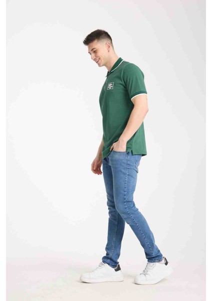 Fermuarlı Yaka Nefti Regular Fit