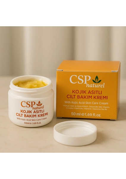 Kojik Asitli Cilt Beyazlatıcı Işıltı Veren Vitamin C,b3,b5,e, Leke Karşıtı Krem & Kojik ASITLI50 ml