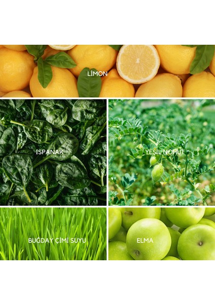 Green Mix I Bitkisel Yeşil Karışım I Freeze Dried, Glutensiz, Katki ve Koruyucusuz, Vegan I 10 x 6g modelleri
