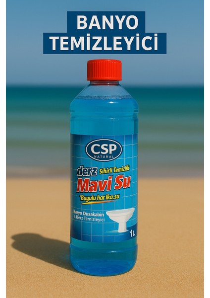 Sihirli Mavi Muhteşem Mavi Su Banyo Derz Temizleyici 1 Lt Duşa Kabin