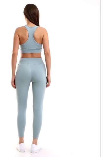 Kadın Crop Tayt Ikili Spor Takımı - Gri modelleri