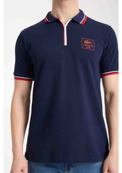 Fermuar Yaka Regular Fit Lacivert