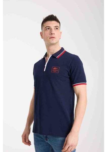 Fermuar Yaka Regular Fit Lacivert