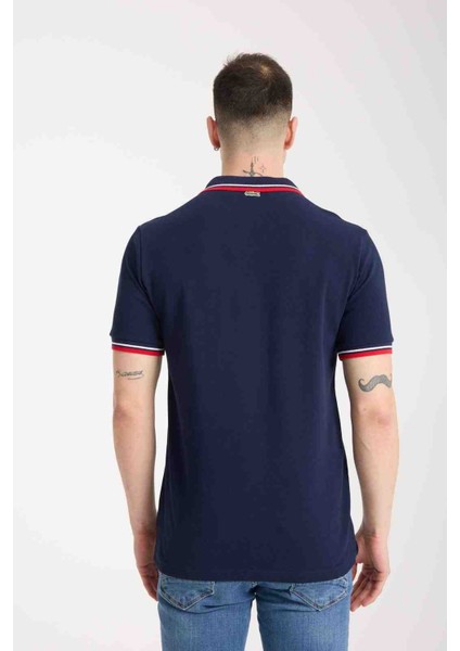 Fermuar Yaka Regular Fit Lacivert