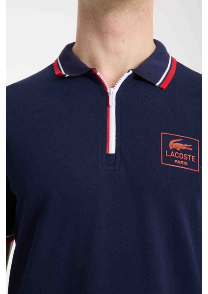 Fermuar Yaka Regular Fit Lacivert