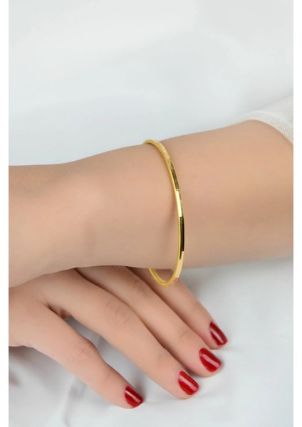 Ajda Bilezik Altın Kaplama Gold Renk 925 Ayar Gümüş Bilezik fiyatları