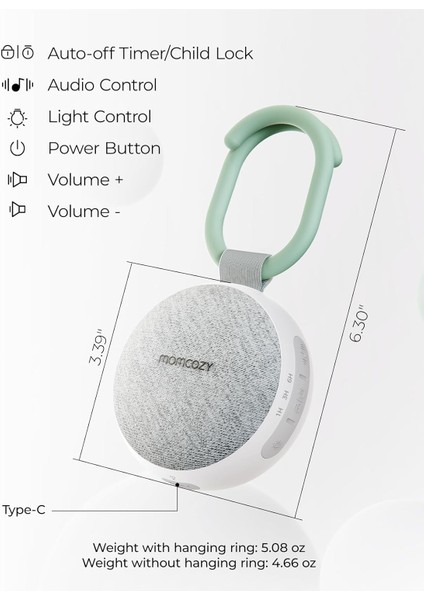 Bebek Ses Makinesi ve Gece Işığı, 20 Ses, Usb-C, Bluetooth indirimleri